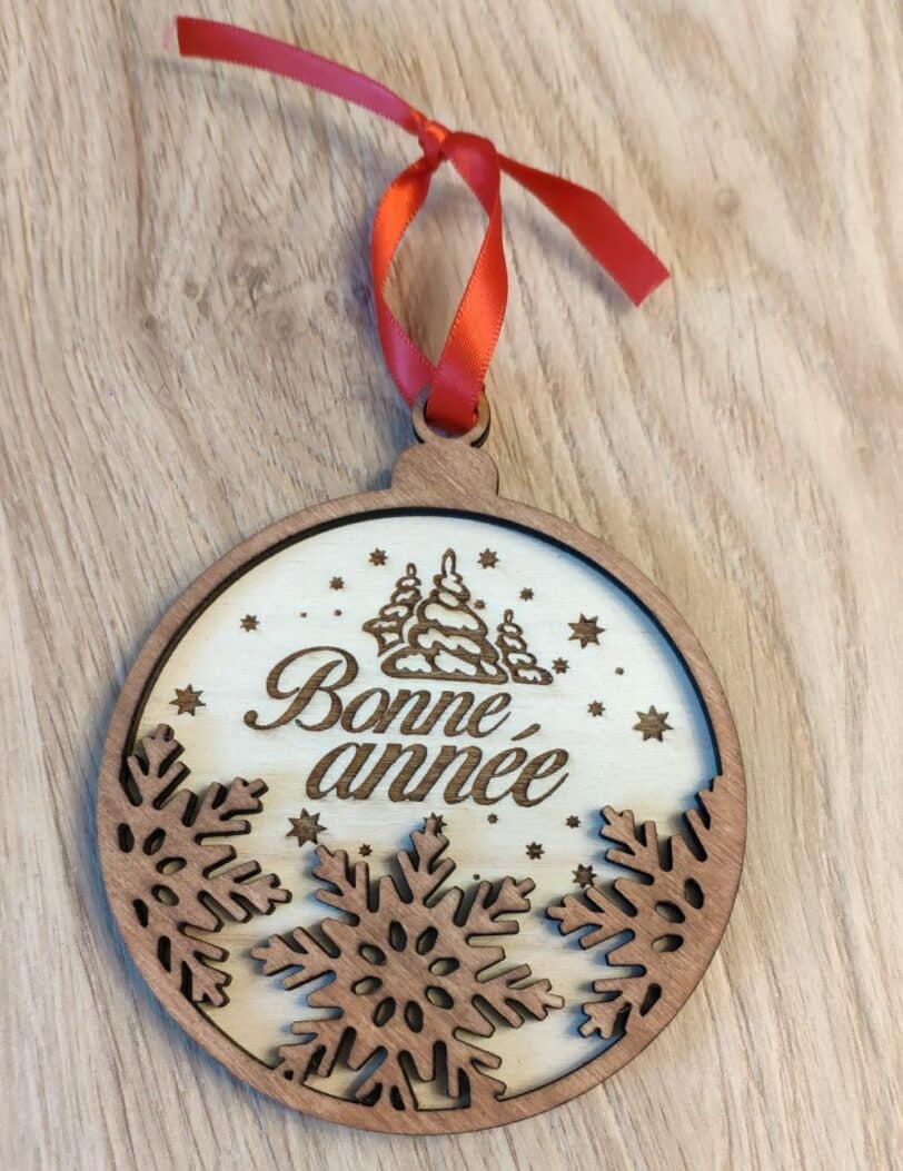 bonne année décoration de sapin