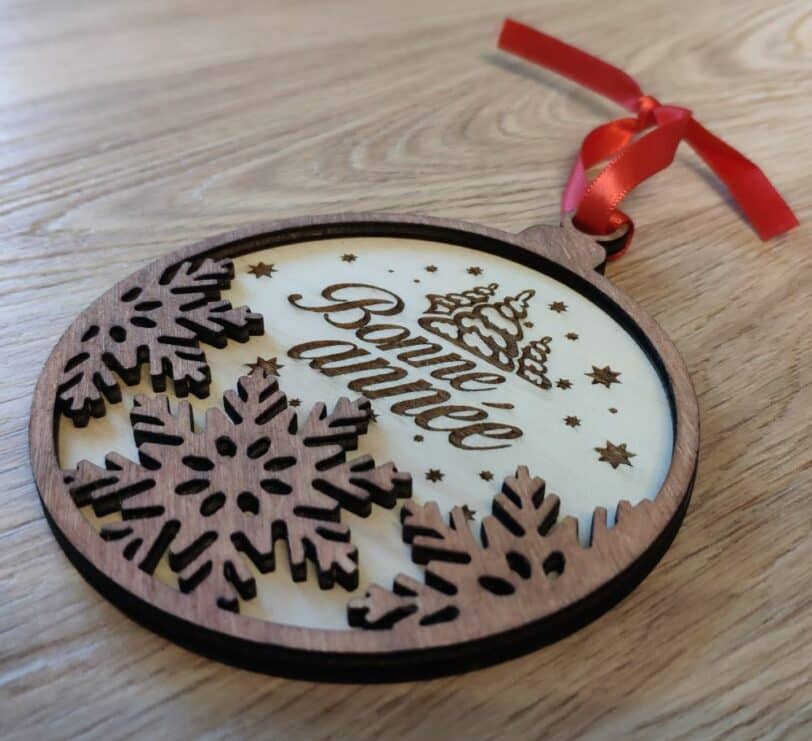 bonne année décoration de sapin