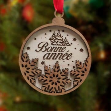 bonne année décoration de sapin