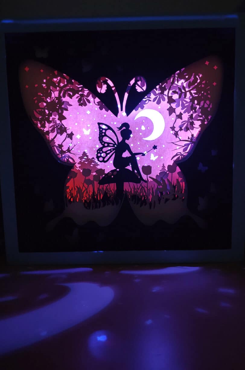 fee papillon veilleuse enfant c0067 2