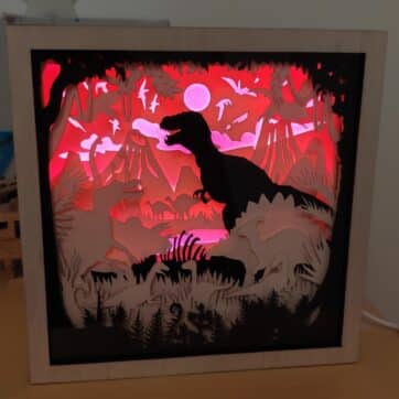 dinosaures avec des volcans