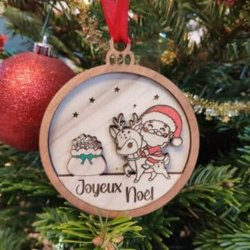 pingouin sur patin à glace décoration de sapin joyeux noël (copie)